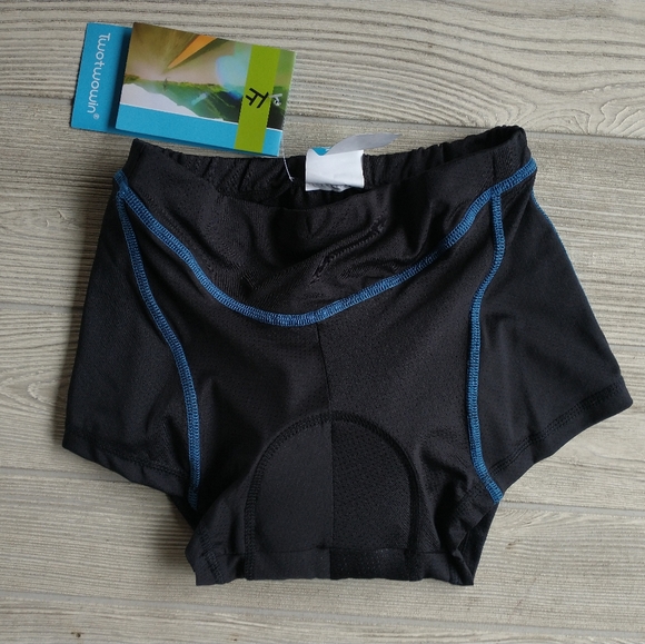 NWT Twotwowin Women's size X-Small Padded Cycling Spinning Underwear Shorts - Picture 1 of 6